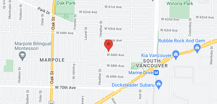 map of 765 W 66TH AVENUE